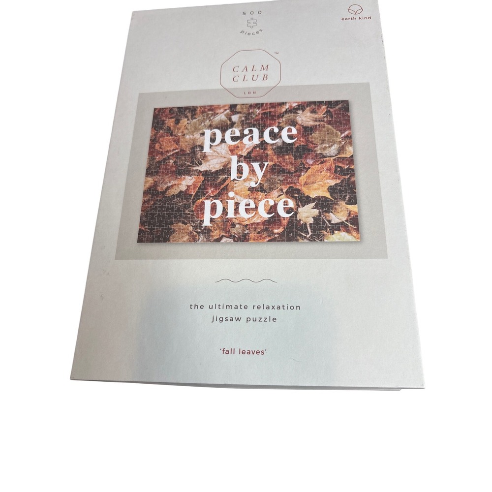 Calm Club London Fall Leaves 500 Piece Jigsaw Puzzle Peace by‎ Piece Relaxation